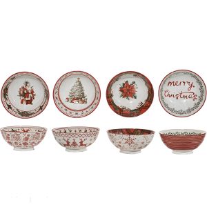 Χριστουγεννιάτικο Μπολ Πορσελάνη 29cl Σε 4 Σχέδια