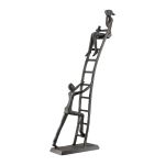 Γλυπτική Σκάλα Μεταλλική Σκούρο Καφέ 17X6X34Cm 17X6X34Cm