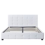 Κρεβάτι ArteLibre ABELIA Λευκό PU 214.5x170x100cm (Στρώμα 160x200cm)