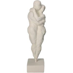 Διακοσμητικό ArteLibre Άνθρωποι Αγκαλιάζονται Ιβουάρ Polyresin 8x8x32.3cm