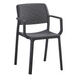 Πολυθρόνα Κήπου ArteLibre CALORA Μαύρο PP 55x54.5x83cm