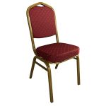 Καρέκλα Catering ArteLibre AUREVIA Κόκκινο/Χρυσό Ύφασμα/Μέταλλο 57x40x93cm