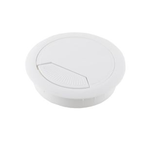 Θύρα Καλωδίων Φ60mm Λευκό Πλαστικό