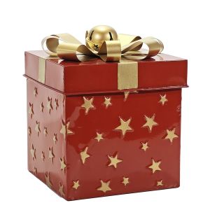 Χριστουγεννιάτικο Κουτί Δώρου Κόκκινο 23cm