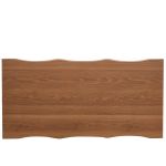 Τραπέζι Τραπεζαρίας ArteLibre AEMON Σκούρο Ακακία/Μαύρο Μέταλλο/Μοριοσανίδα 180x90x75cm