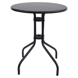Τραπέζι Κήπου ArteLibre SOLIS Μαύρο Μέταλλο Φ60x70cm