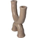 Κηροπήγιο ArteLibre Μπεζ Κεραμικό 16.5x5.5x21.5cm