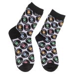 Κάλτσες Δίσκοι Βινυλίου Μαύρο 70% Βαμβάκι/25% Polyester/5% Ελαστάνη Μέγεθος 42-46