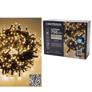 750 LED Εσωτ. & Εξωτ. Χώρου Με 8 Προγράμματα Και Μετασχηματιστή Θερμό Λευκό Φως Πράσινο Καλώδιο Μη Επεκτεινόμενο IP44 31