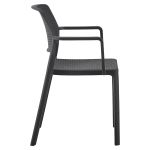 Πολυθρόνα Κήπου ArteLibre CALORA Μαύρο PP 55x54.5x83cm