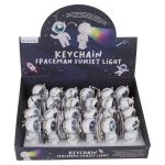 Μπρελόκ Αστροναύτης Με Φως Μπαταρίας Λευκό Πλαστικό/Μέταλλο