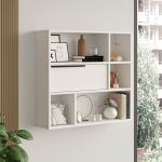 Ραφιέρα Επιτοίχια ArteLibre ALISTAIR Λευκό Μοριοσανίδα 90x22x81cm