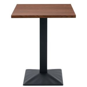 Τραπέζι Τραπεζαρίας ArteLibre BROOKWYN Καρυδί/Μαύρο Μέταλλο/Μοριοσανίδα 60x60x74cm