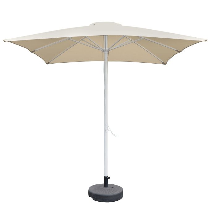 Ομπρέλα Κήπου ArteLibre MELIOR Μπεζ/Λευκό Αλουμίνιο/Polyester Φ2.2x2.2m