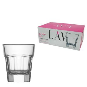 Ποτήρι Σφηνάκι Διαφανές Γυαλί 45ml Σετ 6Τμχ