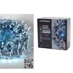 1000 LED Εσωτ. & Εξωτ. Χώρου Με 8 Προγράμματα Ψυχρό Λευκό Φως Διάφανο Καλώδιο Μη Επεκτεινόμενο 31V 22m