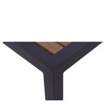 Τραπέζι Κήπου ArteLibre LOMBOK Ανθρακί/Καρυδί Αλουμίνιο/Polywood 45x45x45.5cm