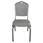 Καρέκλα Catering ArteLibre AUREVIA Γκρι/Ασημί Ύφασμα/Μέταλλο 57x40x93cm