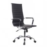 Καρέκλα Γραφείου ArteLibre ΔΙΩΝΗ Μαύρο PU 55x60x104-111cm