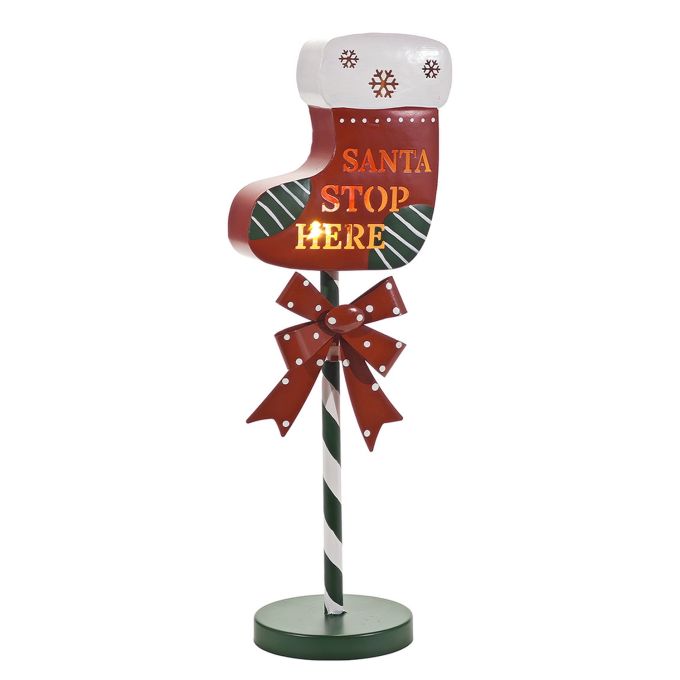 Χριστουγεννιάτικη Φωτιζόμενη Διακόσμηση Μπότα 53cm