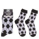 Κάλτσες Ποδόσφαιρο Λευκό/Μαύρο 70% Βαμβάκι/25% Polyester/5% Ελαστάνη Μέγεθος 42-46