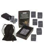 Πέτρες Ψύξης Για Ουίσκι Σε Βελούδινη Θήκη Σετ 6Τμχ