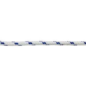 PES Πλεγμένο Σχοινί Λευκό/Μπλε 12mm