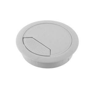 Θύρα Καλωδίων Φ60mm Γκρι Πλαστικό