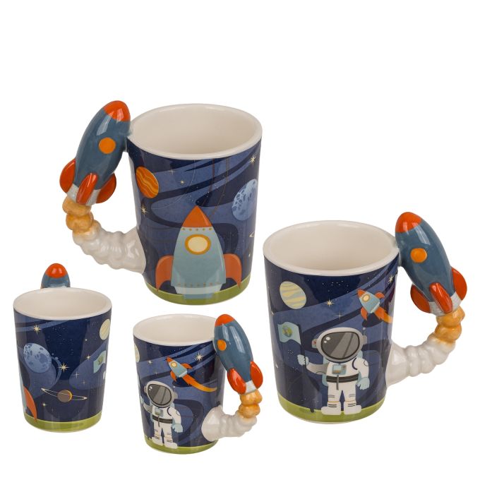 Κούπα 375ml Με Χερούλι Πύραυλο Δολομίτης 13x13.5cm