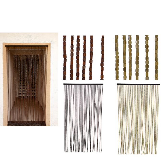 Κουρτίνα Πόρτας Πλαστικό 100x220cm Σε 2 Χρώματα