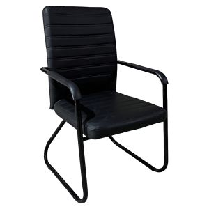 Καρέκλα Επισκέπτη ArteLibre AERIX Μαύρο PU/Μέταλλο 54x60x96cm