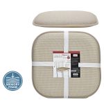 Μαξιλάρι Καρέκλας Memory Foam Μπεζ 40x40cm Σετ 2Τμχ