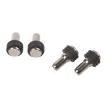 Στήριγμα Ραφιού Φ3mm Μέταλλο + Λάστιχο Μαύρο Για Γυαλί