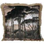 Μαξιλάρι ArteLibre Δάσος Καφέ Βελούδο 45x45cm