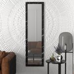 Καθρέπτης Τοίχου ArteLibre BHAVITH Μαύρο Μοριοσανίδα/Γυαλί 160x45cm