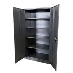 Φοριαμός ArteLibre DURIN Σκούρο Γκρι Μέταλλο 90x45x180cm