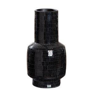 Βάζο Λαιμού Κεραμικό Μαύρο D15X30Cm D15X30Cm