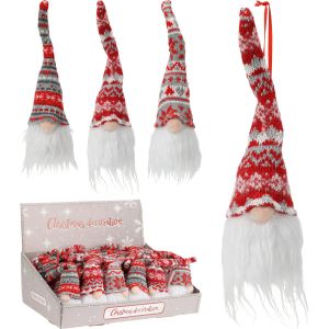 Στολίδι Κρεμαστό ArteLibre Νάνος Λούτρινο 5x5x20cm Σε 3 Χρώματα