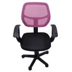 Καρέκλα Γραφείου ArteLibre ΑΥΡΑ Ροζ/Μαύρο Mesh 51x50x79-91cm