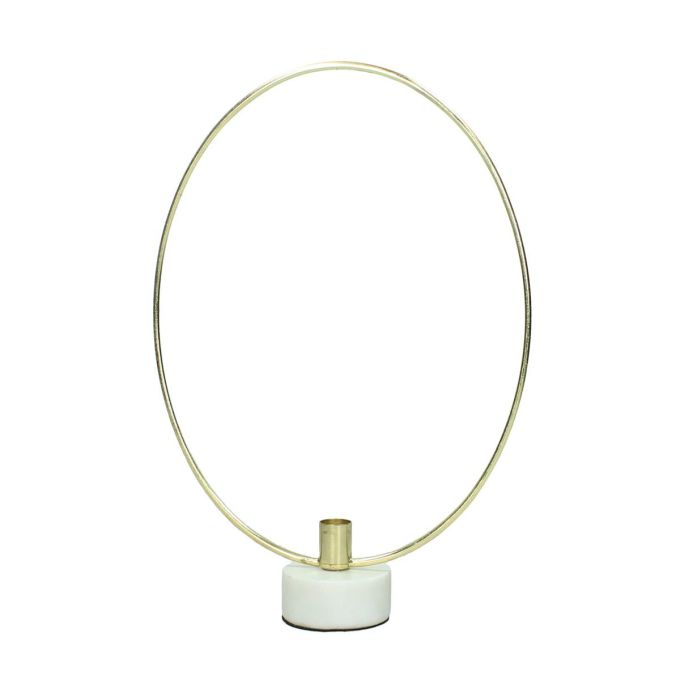 Κηροπήγιο ArteLibre Χρυσό Μέταλλο 28x8x30cm