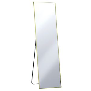 Καθρέπτης Δαπέδου Χρυσό Μέταλλο/Γυαλί 46x168cm