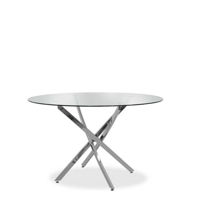 Τραπέζι ArteLibre PHLAX Διάφανο Γυαλί Φ120x74cm