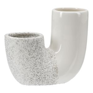 Βάζο 'Poppy' Κεραμικό Λευκό 6.5x14.5x12.5cm