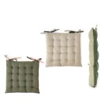 Μαξιλάρι Καθίσματος Πράσινο/Άμμου 40x40cm