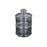 Γυάλινο Βάζο Αποθήκευσης 2 Επιπέδων 16x28cm ALPINA