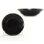 Πιάτο Βαθύ Μαύρο Ματ Πορσελάνη Φ20cm
