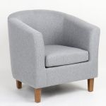 Πολυθρόνα ArteLibre FIORELLA Γκρι Ύφασμα 73x69x75cm