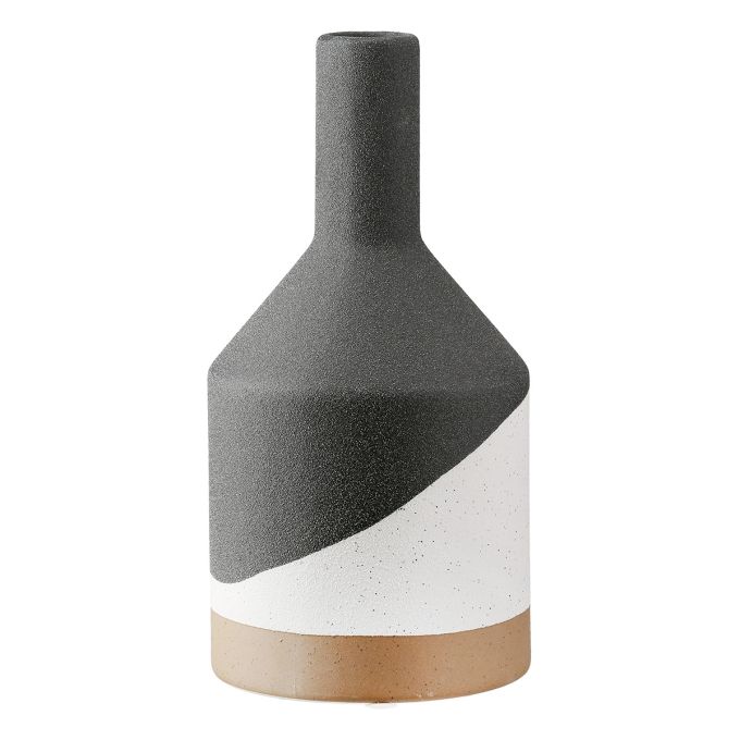 Βάζο Λαιμού Κεραμικό Μαύρο D10X21Cm D10X21Cm