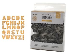 Φορμάκια Για Μπισκότα Γράμματα Λατινικού Αλφάβητου Μέταλλο Σετ 26Τμχ