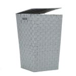 Καλάθι Απλύτων Γκρι Πολυεστερικό Ύφασμα 33x33x53cm